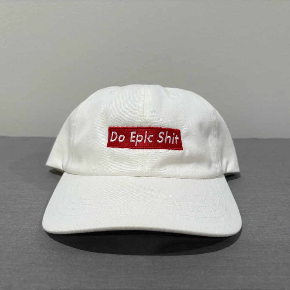 “Do Epic Shit” White Dad Hat